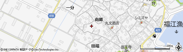 愛知県田原市小中山町南郷118周辺の地図