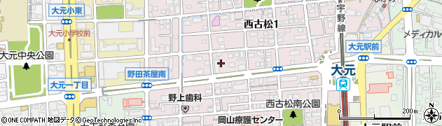西日本物療鍼灸治療院周辺の地図