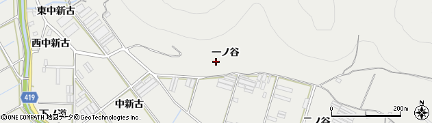 愛知県田原市江比間町（一ノ谷）周辺の地図