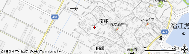 愛知県田原市小中山町南郷140周辺の地図