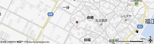 愛知県田原市小中山町南郷200周辺の地図