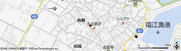 愛知県田原市小中山町南郷85周辺の地図