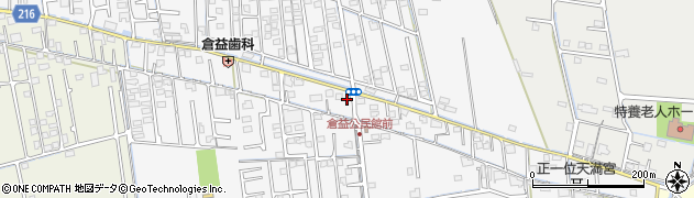 岡山県岡山市中区倉益54周辺の地図