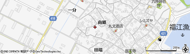 愛知県田原市小中山町南郷142周辺の地図