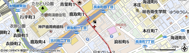 オリックスレンタカー神戸鷹取店周辺の地図