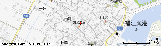 愛知県田原市小中山町南郷11周辺の地図