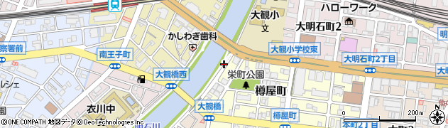 兵庫県明石市樽屋町21周辺の地図