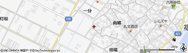 愛知県田原市小中山町南郷201周辺の地図