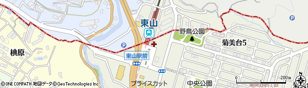 クルス・プラス　東山店周辺の地図
