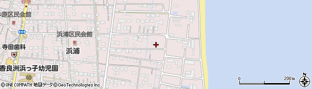三重県津市香良洲町（浜浦）周辺の地図