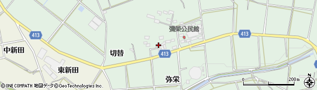 愛知県田原市六連町一本木93周辺の地図