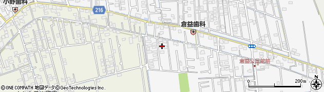 岡山県岡山市中区倉益95周辺の地図