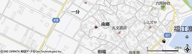 愛知県田原市小中山町南郷178周辺の地図