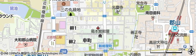 奈良県大和郡山市豆腐町38周辺の地図