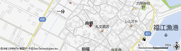 愛知県田原市小中山町南郷111周辺の地図