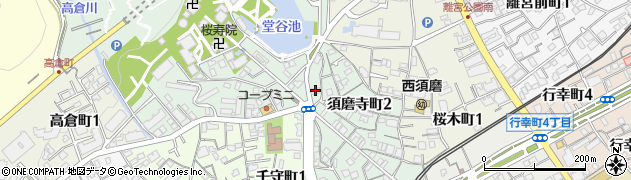 メディック須磨寺周辺の地図