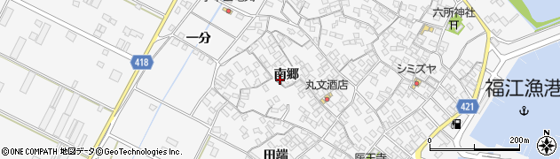 愛知県田原市小中山町南郷145周辺の地図