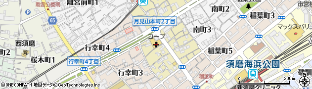 有限会社アルファクリーニング　コープ須磨店周辺の地図