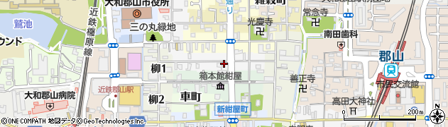 奈良県大和郡山市豆腐町40周辺の地図