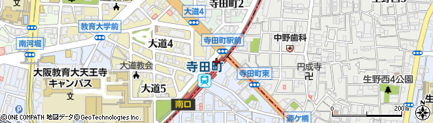 ドトールコーヒーショップ JR寺田町駅北口店周辺の地図