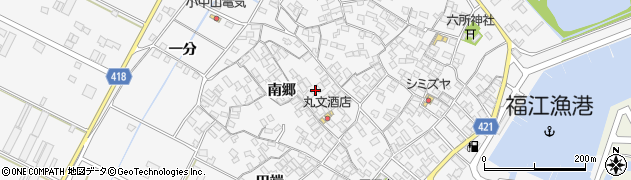 愛知県田原市小中山町南郷9周辺の地図