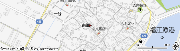 愛知県田原市小中山町南郷106周辺の地図