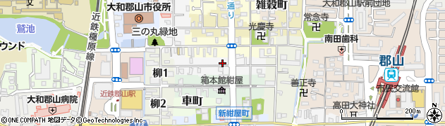 奈良県大和郡山市豆腐町周辺の地図