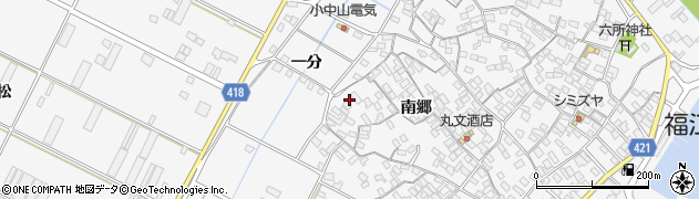 愛知県田原市小中山町南郷192周辺の地図