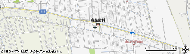 岡山県岡山市中区倉益75周辺の地図