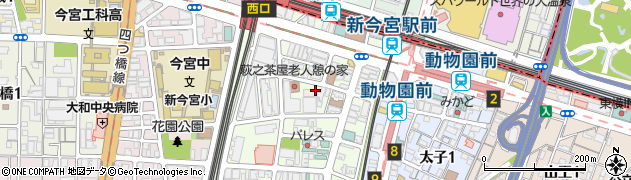 釜ヶ崎支援機構（ＮＰＯ法人）　禁酒の館周辺の地図