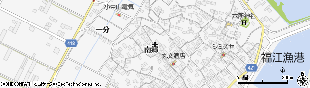 愛知県田原市小中山町南郷149周辺の地図