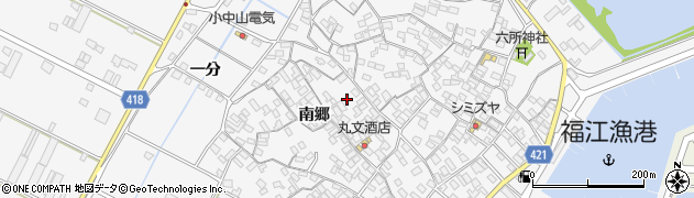 愛知県田原市小中山町南郷5周辺の地図