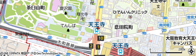 ローソンＳ　ＯＳＬ天王寺駅北店周辺の地図