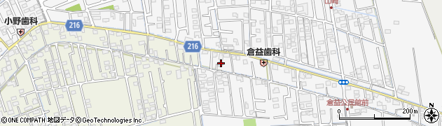 岡山県岡山市中区倉益88周辺の地図