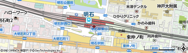 兵庫県明石市周辺の地図