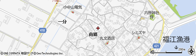 愛知県田原市小中山町南郷107周辺の地図