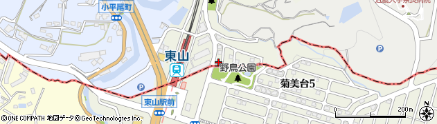 奈良県生駒市東山町211-28周辺の地図