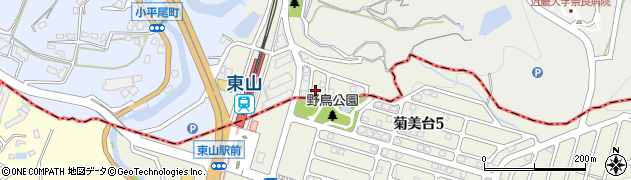 奈良県生駒市東山町211-30周辺の地図