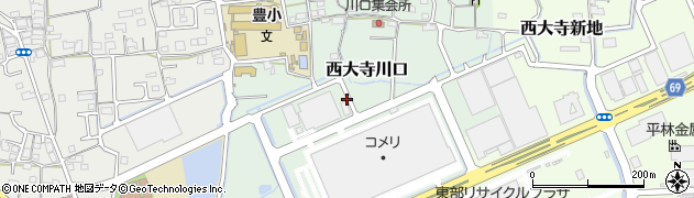 岡山県岡山市東区西大寺川口周辺の地図