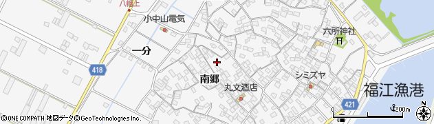 愛知県田原市小中山町南郷150周辺の地図