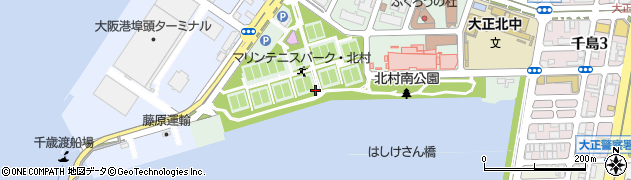 大阪府大阪市大正区北村3丁目周辺の地図