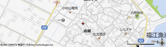 愛知県田原市小中山町南郷162周辺の地図
