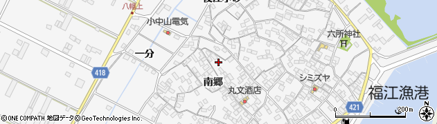 愛知県田原市小中山町南郷152周辺の地図