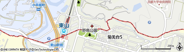奈良県生駒市東山町211-45周辺の地図