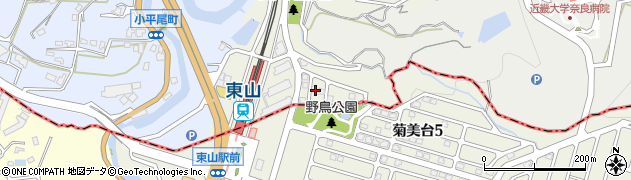 奈良県生駒市東山町211周辺の地図