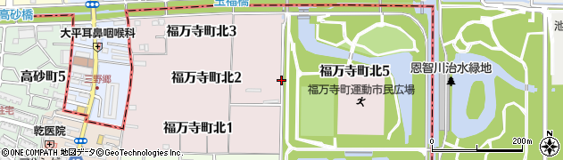 大阪府八尾市福万寺町北周辺の地図