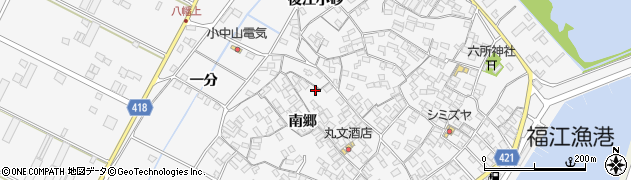 愛知県田原市小中山町南郷151周辺の地図
