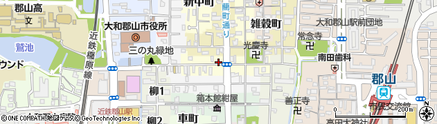 奈良県大和郡山市今井町周辺の地図