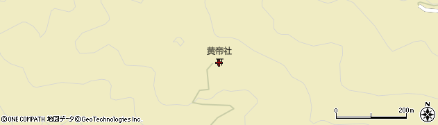 黄帝社周辺の地図