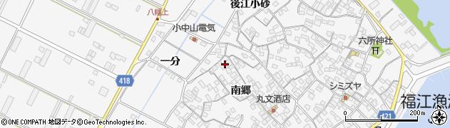 愛知県田原市小中山町南郷169周辺の地図
